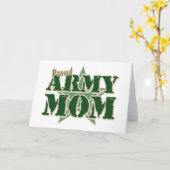 Stolze Armee-Mama Karte (Gelbe Blume)
