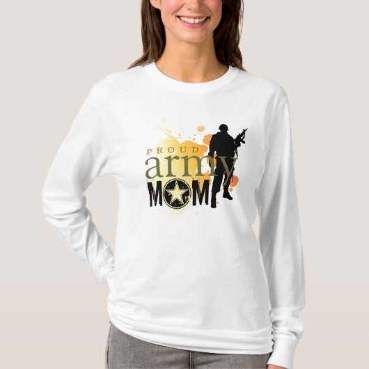 Stolze Armee-Mama T-Shirt (Vorderseite)