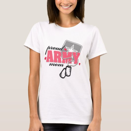 Stolze Armee-Mama T-Shirt (Vorderseite)