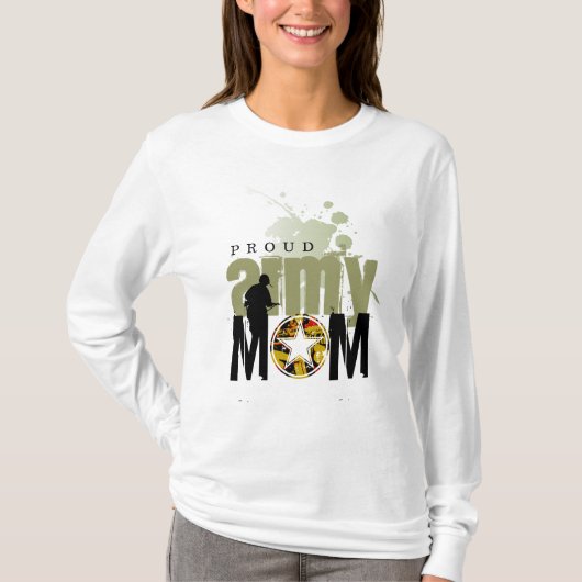 Stolze Armee-Mama T-Shirt (Vorderseite)