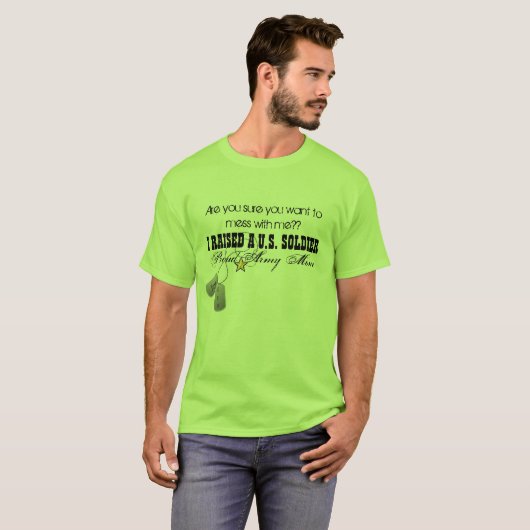 Stolze Armee-Mama T-Shirt (Vorne ganz)