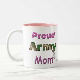 Stolze Armee-Mama-Tasse Zweifarbige Tasse