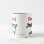 Stolze Armee-Mama-Tasse Zweifarbige Tasse (Mittel)