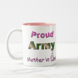 Stolze Armee-Schwiegermutter-Tasse Zweifarbige Tasse