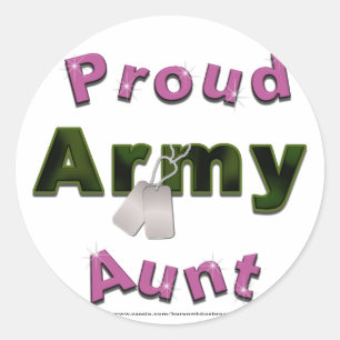 Stolze Armee-Tante Stickers