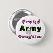 Stolze Armee-Tochter-Knöpfe Button (Vorne & Hinten)
