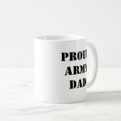 Stolze ARMEE Vater-Kaffee-Tasse Kaffeetasse (VorderseiteRechts)