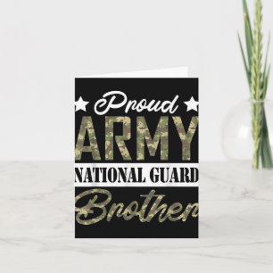 Stolze Army National Guard Bruder Militärfamilie  Karte