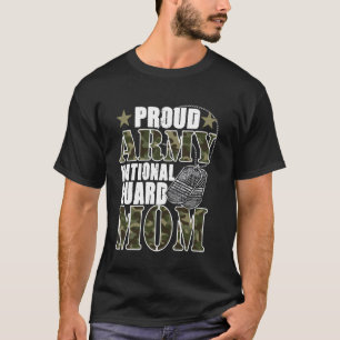 Stolze Army National Guard Mama Camo Militärfamili T-Shirt