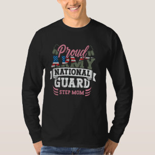 Stolze Army National Guard Stiefmutter Hundemarke T-Shirt