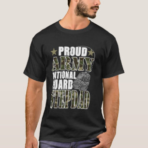 Stolze Army National Guard Stiefvater Camo Militär T-Shirt