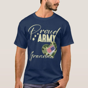 Stolze Army-Oma Camoue Dogag USA Amerikanische Fla T-Shirt
