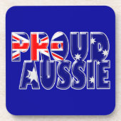 stolze Aussie Getränkeuntersetzer (Vorderseite)