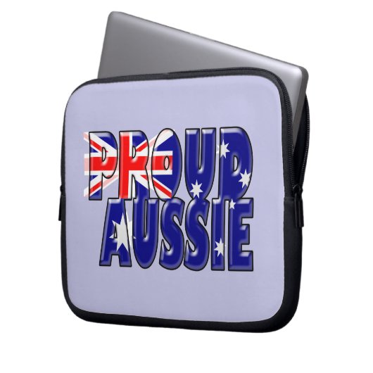 stolze Aussie Laptopschutzhülle (Vorderseite Links)