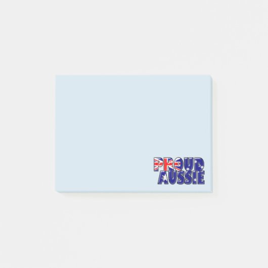 stolze Aussie - Post-It-Notes-Pad Post-it Klebezettel (Vorderseite)