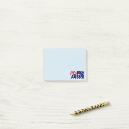 stolze Aussie - Post-It-Notes-Pad Post-it Klebezettel (Auf Schreibtisch)