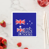 stolze Aussie Serviette (Beispiel)