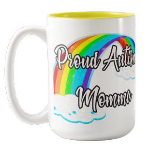 Stolze Autism Mama Zweifarbige Tasse