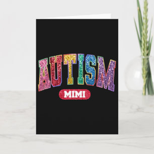 Stolze Autism Mimi Autism Awareness Monat Familie Karte