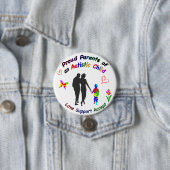 Stolze Autismus-Eltern Button (Beispiel)