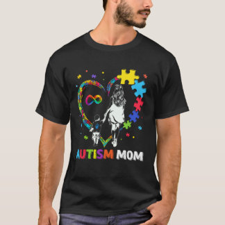 Stolze Autismus-Mama Autistischer Sohn Liebe Herz T-Shirt