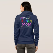 Stolze Autismus-Mama Hoodie (Schwarz voll)
