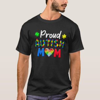 Stolze Autismus-Mutter Autismus-Puzzle-Herz Mama A T-Shirt