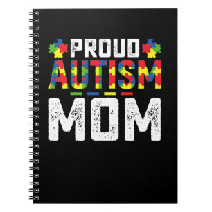 Stolze Autismus-Mutter Awareness Autistisch Famili Notizblock