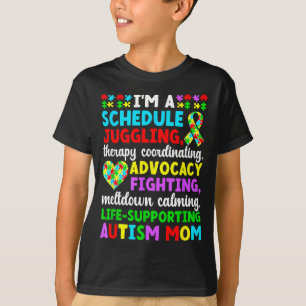 Stolze Autismus-Mutter Definition Autismus-Krieger T-Shirt
