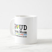 Stolze Autismus-Mutter Kaffeetasse (Vorderseite Links)