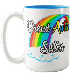 Stolze Autismus-Schwester-Puzzles Zweifarbige Tasse
