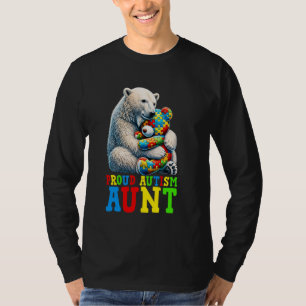 Stolze Autismus-Tante Bär Autismus-Bewusstsein Aut T-Shirt