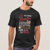 Stolze Baseball-Grandpa-Baseball-Familie passt zus T-Shirt (Vorderseite)