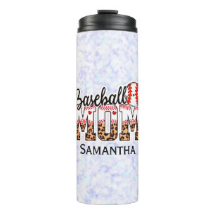 Stolze Baseball-Mutter - Spieltags-Enthusiastin Thermosbecher