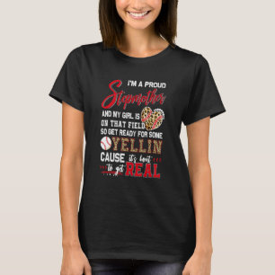 Stolze Baseball-Stiefmutter Baseball-Familie passe T-Shirt