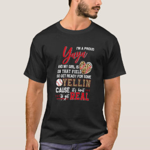 Stolze Baseball-Yaya-Baseball-Familien-Matching 1 T-Shirt