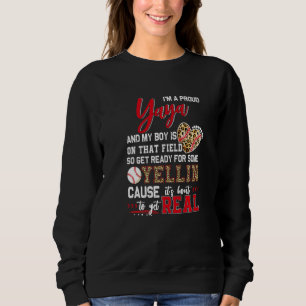 Stolze Baseball-Yaya-Baseball-Familien-Matching   Sweatshirt