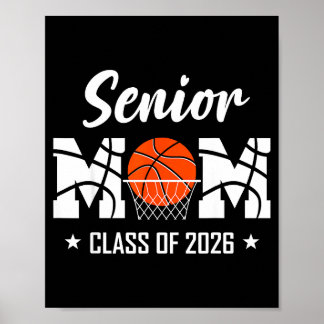 stolze Basketball-Mutter eines Seniors bei der Abs Poster