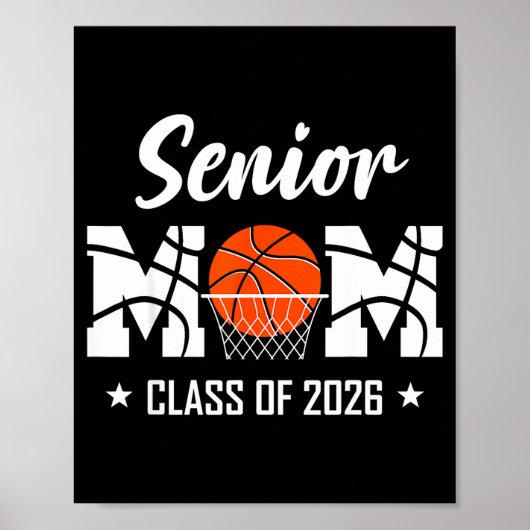 stolze Basketball-Mutter eines Seniors bei der Abs Poster (Vorne)