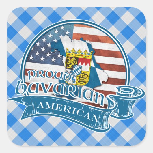 Stolze bayerische amerikanische Sticker (Vorderseite)