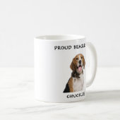 Stolze Beagle Mama Personalisiert Hunde Foto Kaffeetasse (VorderseiteRechts)