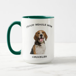 Stolze Beagle Mama Personalisiert Hunde Foto Tasse