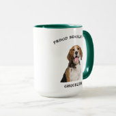 Stolze Beagle Mama Personalisiert Hunde Foto Tasse (VorderseiteRechts)