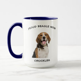 Stolze Beagle Mama Personalisiert Hunde Foto Tasse