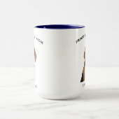 Stolze Beagle Mama Personalisiert Hunde Foto Tasse (Zentrum)