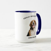 Stolze Beagle Mama Personalisiert Hunde Foto Tasse (VorderseiteRechts)