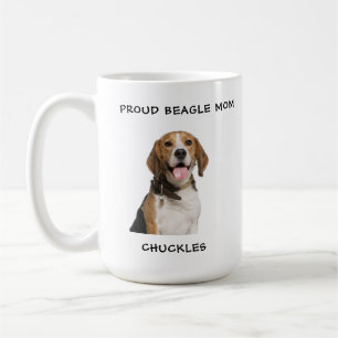 Stolze Beagle-Mama Personalisiertes Haustier-Hunde Kaffeetasse