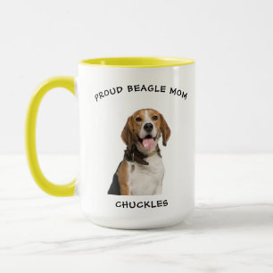 Stolze Beagle-Mama Personalisiertes Haustier-Hunde Tasse