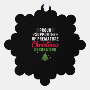Stolze Befürworter vorzeitiger Weihnachtsdekoratio Ornament Karte