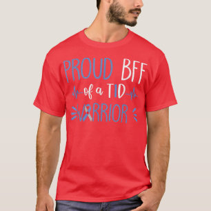 Stolze BESTE FREUNDIN eines T1D Warrior Blue Ribbo T-Shirt